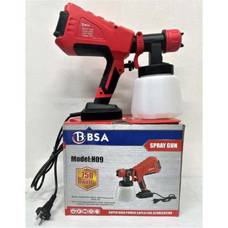 Máy Phun Sơn Điện Cầm Tay BSA 750W Bình Chứa 1000ml Cao Cấp Dễ Sử Dụng, Sử Dụng Nguồn 220v, Có Điều Chỉnh Tốc Độ Phun