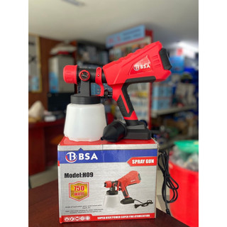Máy Phun Sơn Điện Cầm Tay BSA 750W Bình Chứa 1000ml Cao Cấp Dễ Sử Dụng, Sử Dụng Nguồn 220v, Có Điều Chỉnh Tốc Độ Phun