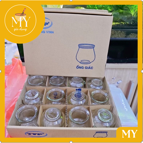 Bộ ống giác hơi 12 ống - Bộ 12 vắt hơi thuỷ tinh Cao Cấp