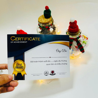 (Lọ 380ml mũ khăn noel, Tặng Chứng Chỉ Tình Yêu) Lọ chữa lành quà tặng noel xinh xắn, đáng yêu