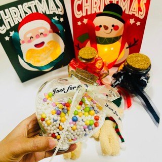 (Tặng Chứng Chỉ Tình Yêu) Combo quà tặng lọ chữa lành, lọ ước kèm gấu bông và phụ kiện xinh xắn