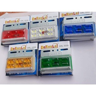 ComBo 4 đèn sườn xe tải. Đèn hông soi lốp 5006 điện 12/24v các màu