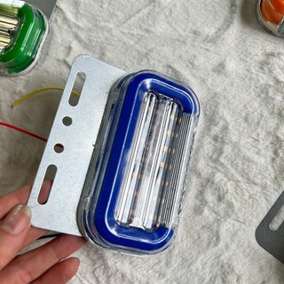 Combo 4 đèn sườn nháy, đèn sườn, đèn hông xe tải chữ C điện 12v và 24v
