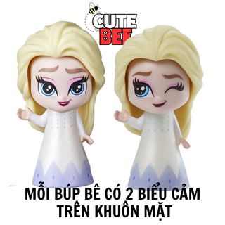Set 4 búp bê Disney Frozen mini kèm 4 phụ kiện với 2 biểu cảm khuôn mặt CUTE BEE