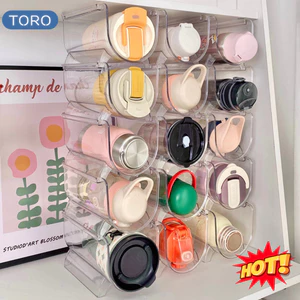 Khay để bình nước TORO tiện dụng trong suốt, chất liệu nhưa PET