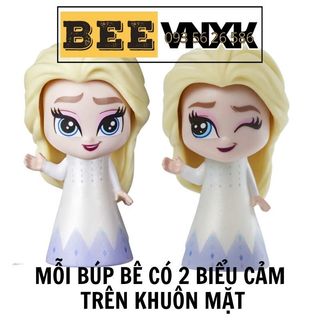 Set 4 búp bê Disney Frozen mini kèm 4 phụ kiện với 2 biểu cảm khuôn mặt BEE VNXK
