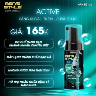 Bọt vệ sinh nam Men'sty active( mua 2 chai bất kì tặng một son lăn nách)