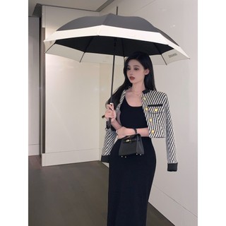 Áo dạ tweed khoác ngoài màu trắng đen Forgirl áo dạ nữ croptop phối cúc đồng sang chảnh T011