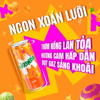 [SALE 15.7] Thùng Nước Ngọt Giải Khát Có Gaz Mirinda Cam (320ml/lon)