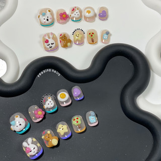 Nailbox nặn gel nổi form ngắn dễ thương