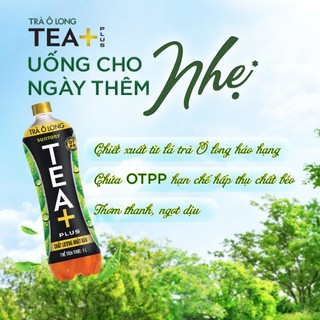 [SALE 15.7] Thùng 12 Chai Trà Ô long Tea+ (1000ml/chai)