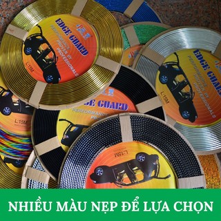 Cuộn 12Mét Nẹp Viền Chữ U Mạ Crom Chống Va Đập Và Trang Trí Nội Ngoại Thất Ô Tô