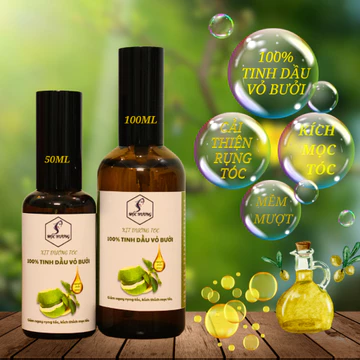 Xịt Kích Mọc Tóc, Dưỡng Tóc 50ml - Tinh Dầu Vỏ Bưởi Nhà Mộc Hương, Giảm Ngay Rụng Tóc Kích Thích Mọc Tóc