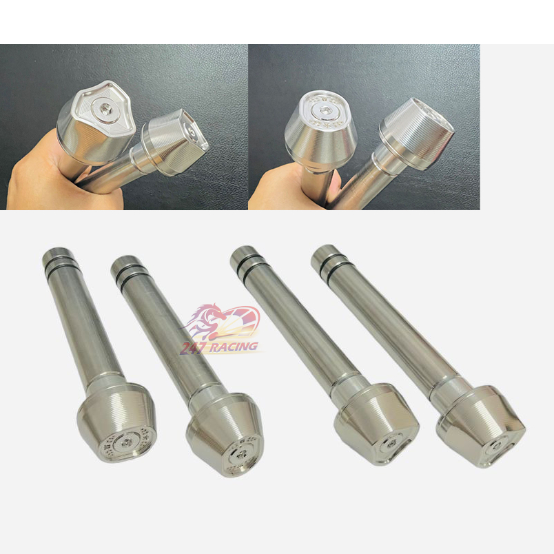 Cặp cốt Inox304 đóng vô tay lái kèm gù Monkey và monkey 3 cạnh gắn xe máy giúp đầm chắc chống rung cho tay lái....