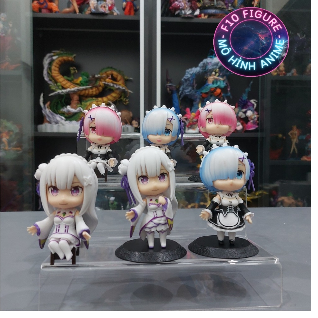 Mô Hình Nhân Vật Rem - Ram Chibi - Mô hình nhân vật nữ chibi dễ thương ...