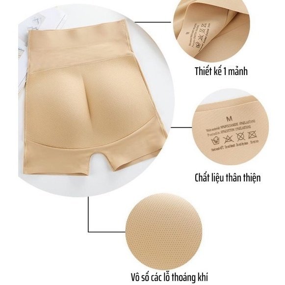 Quần độn mông nữ độn hông Vyasmile gen bụng cạp cao lên dáng tự nhiên không lộ