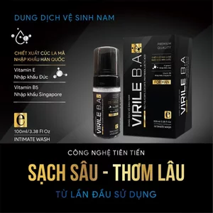 Bọt vệ sinh nam giới VIRILE B.A Dung dịch nam tạo bọt (Hương nước hoa) 100ml