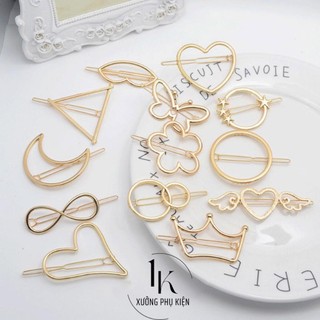 [🔥XƯỞNG SALE 1K 🔥] Kẹp Tóc Mái Kim Loại Nhiều Kiểu Dáng, Phụ Kiện Thời Trang Xinh Xắn