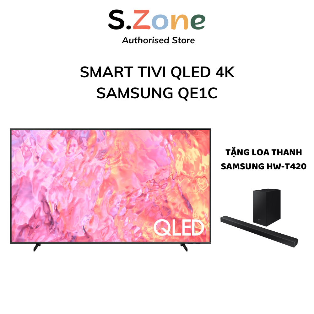 Smart Tivi 4K QLED Samsung QE1C 50QE1C 55QE1C 65QE1C 75QE1C
