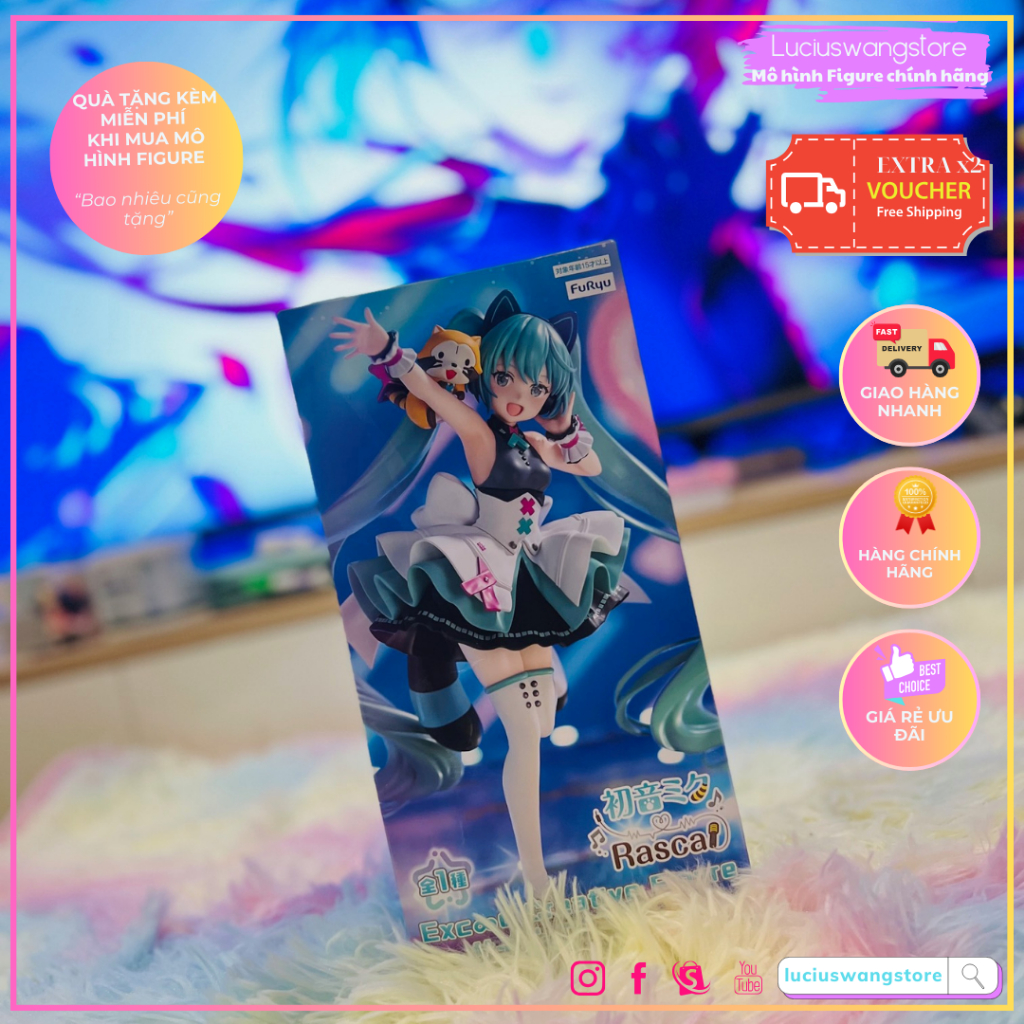 Mô hình chính hãng HATSUNE MIKU x RASCAL - phiên bản Rascal Exc∞d ...