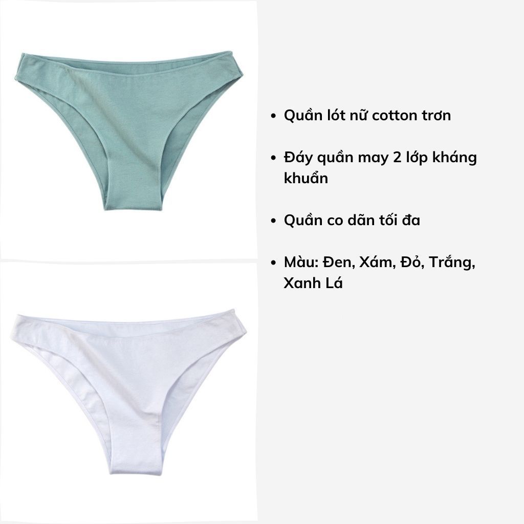 Quần lót nữ cotton kháng khuẩn thấm hút cạp thấp tôn dáng gợi cảm quyến rũ LANIXA L261