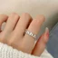 Nhẫn Hở Mạ Bạc 925 Nữ Xưởng Phụ Kiện 1K Đính Đá Zircon Phong Cách Hàn Quốc
