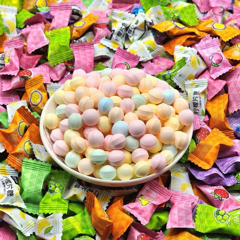 1 kg kẹo ngậm C trái cây nhiều vị thơm mát kẹo trái cây hương bạc hà the mát giá sỉ