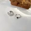 Nhẫn Hở Mạ Bạc 925 Nữ Xưởng Phụ Kiện 1K Đính Đá Zircon Phong Cách Hàn Quốc