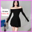 Đầm Body Tay Dài Trễ Vai RANSHI Thiết Kế Xếp Ly Form Siêu Xinh Váy Vải Mềm Mát Style Hàn Quốc