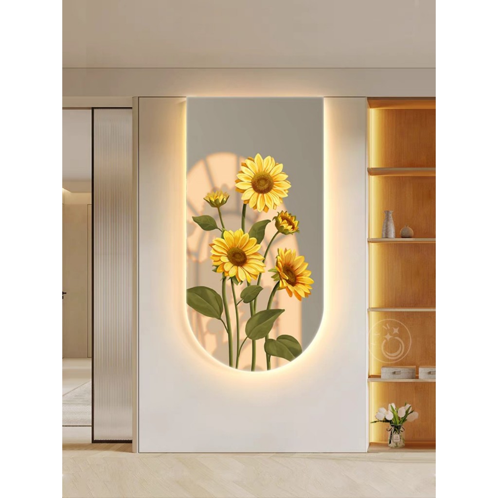 Tranh 3D Led Hoa Hướng Dương Giả Ánh Sáng