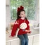 CANDIMIMI Áo Len Giáng Sinh Hình Cây Nấm Dễ Thương - Chất Len Cao Cấp Mềm Mịn Dày Dặn - Unisex Cho Bé Trai Và Bé Gái