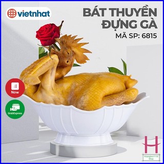 Bát thuyền đựng gà nhựa Việt Nhật 6815,đĩa thuyền đĩa đựng hoa quả trái cây tiện lợi { H }