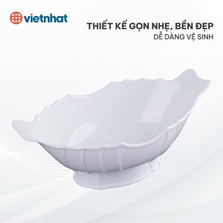 Bát thuyền đựng gà nhựa Việt Nhật 6815,đĩa thuyền đĩa đựng hoa quả trái cây tiện lợi { H }