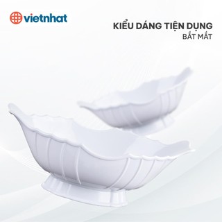 Bát thuyền đựng gà nhựa Việt Nhật 6815,đĩa thuyền đĩa đựng hoa quả trái cây tiện lợi { H }