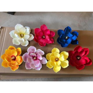 Đầu bông hoa mộc lan trang trí tháp nước tháp tài lộc,bánh kem,giỏ quà Tết,phụ kiện chụp ảnh { H }