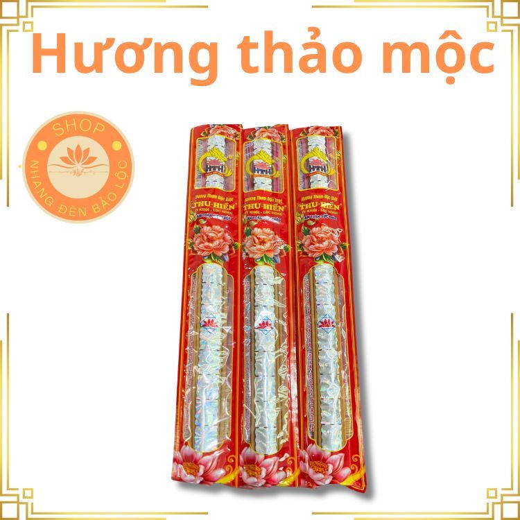Hương thảo mộc cao cấp dài 38cm, hương cuốn tàn, đậu tàn trắng-Nhang Đèn Bảo Lộc