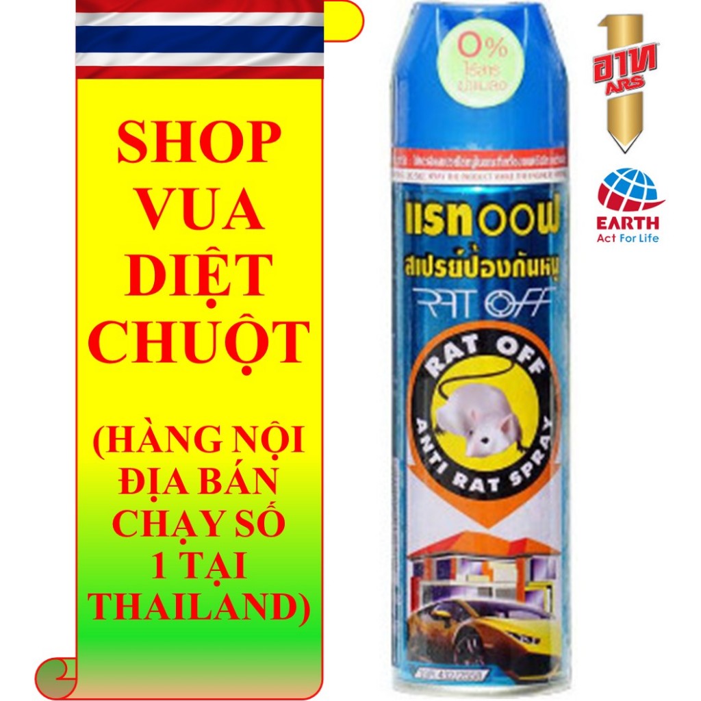 Chai xịt diệt chuột Rat Off Anti Rat Spray-tiện lợi, an toàn sức khỏe ...