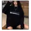 Áo sweater nữ HappyFamily - Mẫu áo khoác form rộng oversize họa tiết tự chọn sắc đen chất nỉ da cá cao cấp