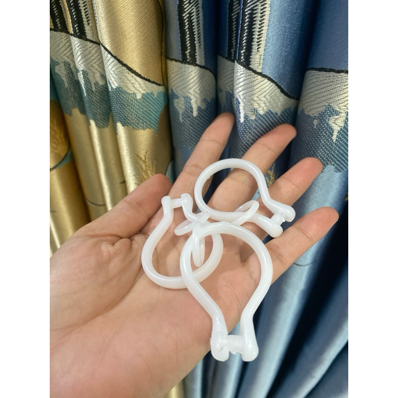 Bộ 20 MÓC  KHOEN NHỰA  RỜI - MAY RIDO RÈM MÀN CỬA ,RÈM THAY ĐỒ
