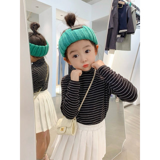 Áo giữ nhiệt kẻ cho bé trai và bé gái Batala kids, áo thu đông cổ 3cm giữ ấm cho bé từ 6-19kg