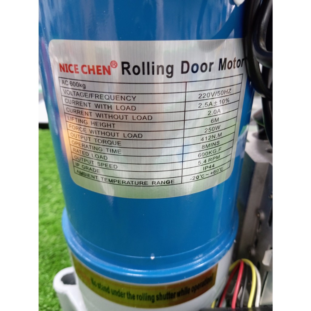 Bộ Mô tơ kéo mái bạt xếp Taiwan Nice chen  Ac600kg (motor + hộp nhận + puly)
