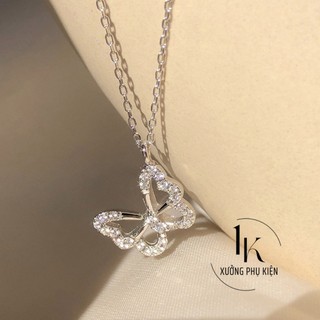 [🔥XƯỞNG SALE 6K 🔥] VÒNG CỔ BẠC MẶT HỒ ĐIỆP XINH XẮN THANH LỊCH CHO NỮ N113