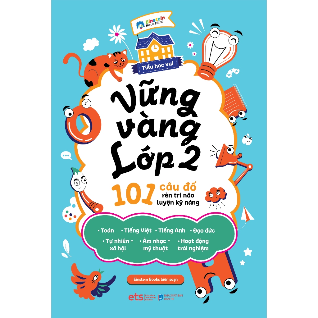 Sách: Vững Vàng Lớp 2 - 101 Câu Đố Rèn Trí Não, Luyện Kỹ Năng (ETS)