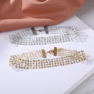 [🔥XƯỞNG SALE 5K 🔥] Vòng cổ dây chuyền choker nữ lưới đính đá phong cách cá tính