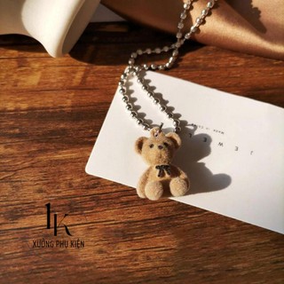 [🔥XƯỞNG SALE 9K 🔥] Vòng Cổ Dây Chuyền Mặt Gấu Teddy Cá Tính Phong Cách Hàn Quốc Cho Nữ N207