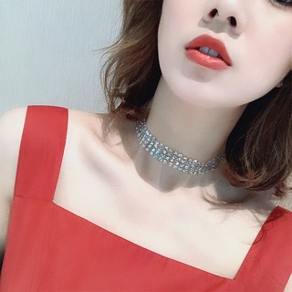 [🔥XƯỞNG SALE 5K 🔥] Vòng cổ dây chuyền choker nữ lưới đính đá phong cách cá tính