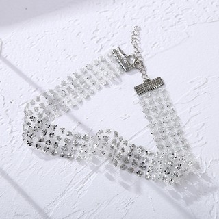 [🔥XƯỞNG SALE 5K 🔥] Vòng cổ dây chuyền choker nữ lưới đính đá phong cách cá tính