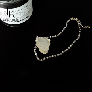 [🔥XƯỞNG SALE 11K 🔥] Dây Chuyền Vòng Cổ Đá Pha Lê Kết Hợp Ngọc Trai Nhân Tạo Phong Cách Cho Nữ N218