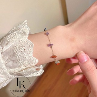 [🔥XƯỞNG SALE SẬP SÀN🔥]Vòng Tay Chuỗi Hạt Đá Nhiều Màu Sắc Đơn Giản Thanh Lịch Cho Nữ