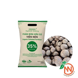 Phân Bò GREENMA Gói 2kg | Phân Bón Hữu Cơ Viên Nén